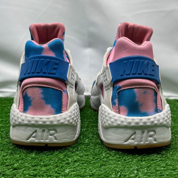 Nike Air Huarache Run Print White Blue Nebula Women's Size 11.5 AQ0051-100 - Picture 4 of 8